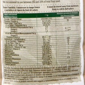 Farina di Canapa Bio Bottega della Canapa 500g Specifiche - Alimenti alla Canapa