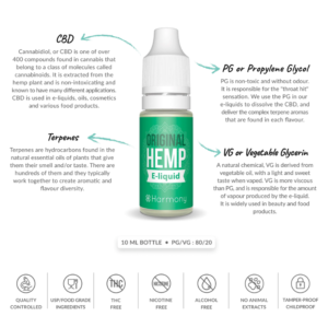 CBD E-liquid Original Hemp Harmony - Liquidi CBD