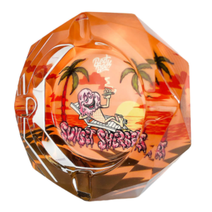 Posacenere Sunset Sherbert Design Best Buds in Cristallo