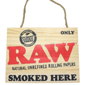Targa in Legno “Smoked Here” RAW Accessorio