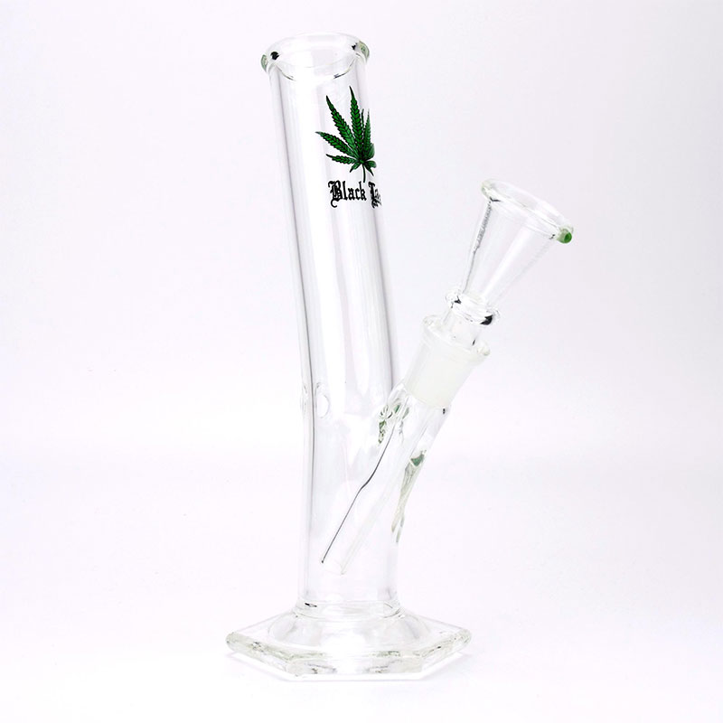 Bong in Vetro Black Leaf 20 cm