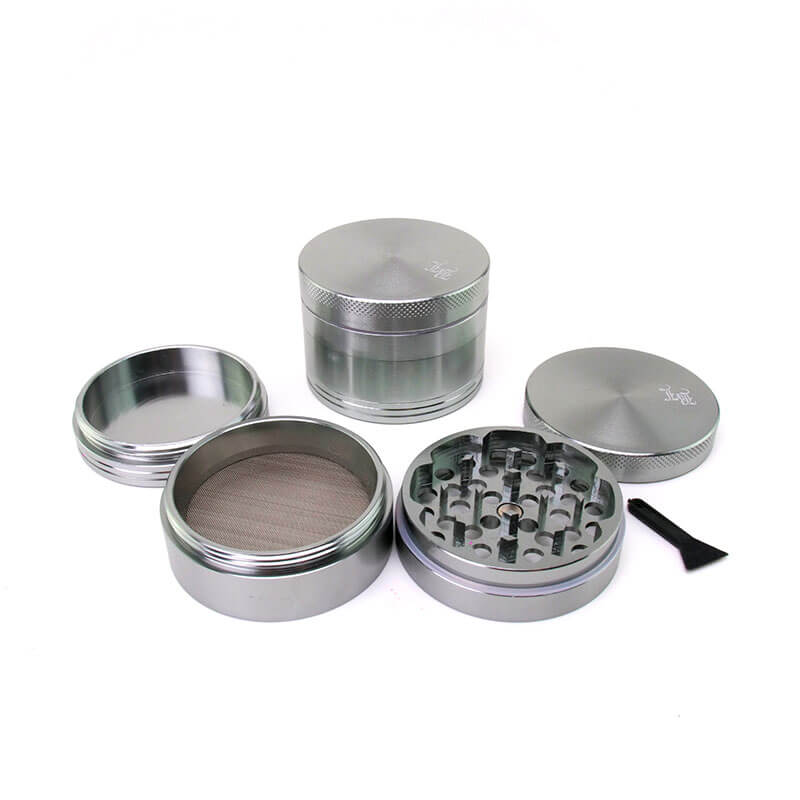 Grinder Black Leaf Antracite 4-Parti