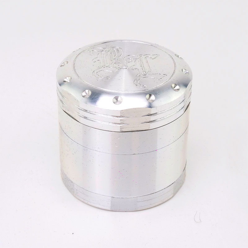 grinder-black-leaf-incisione-profonda-4-parti-logo Grinder Black Leaf "Incisione Profonda" 4-Parti Logo