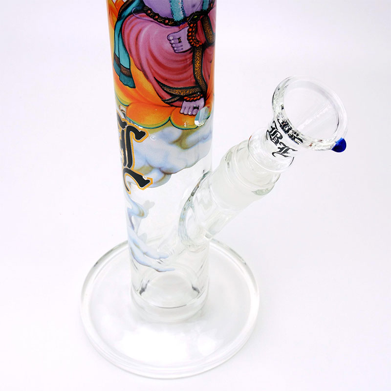 Bong in Vetro Black Leaf "Ganesha Rising" Base