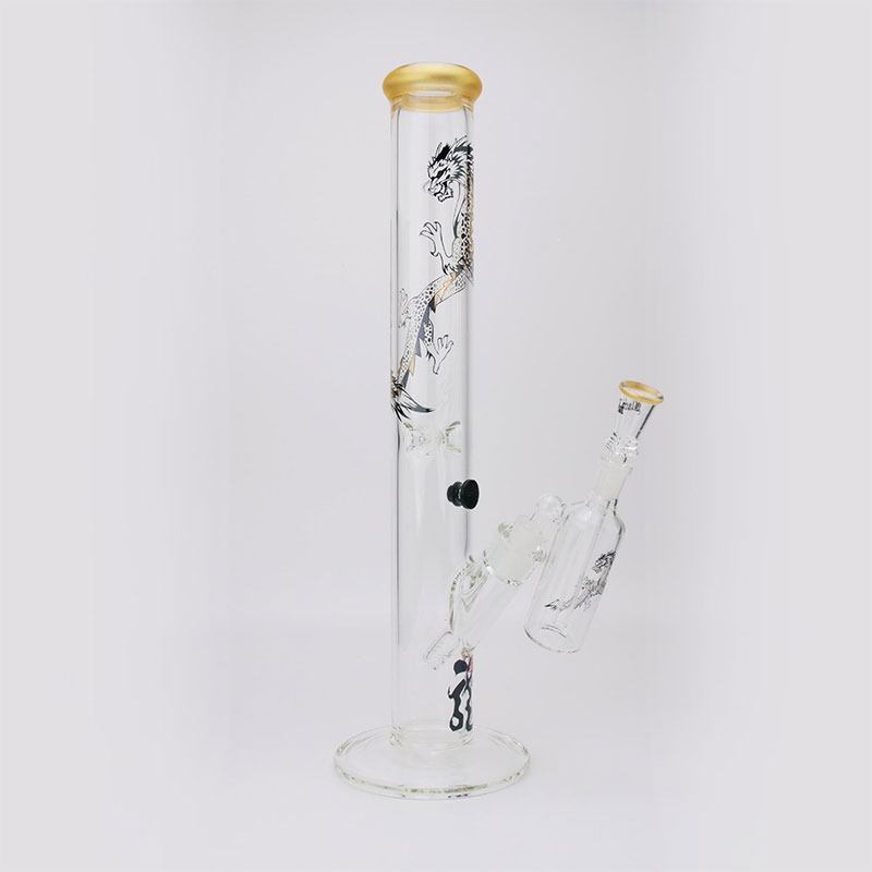 Black Leaf "Zlatni zmaj" ledeni stakleni bong