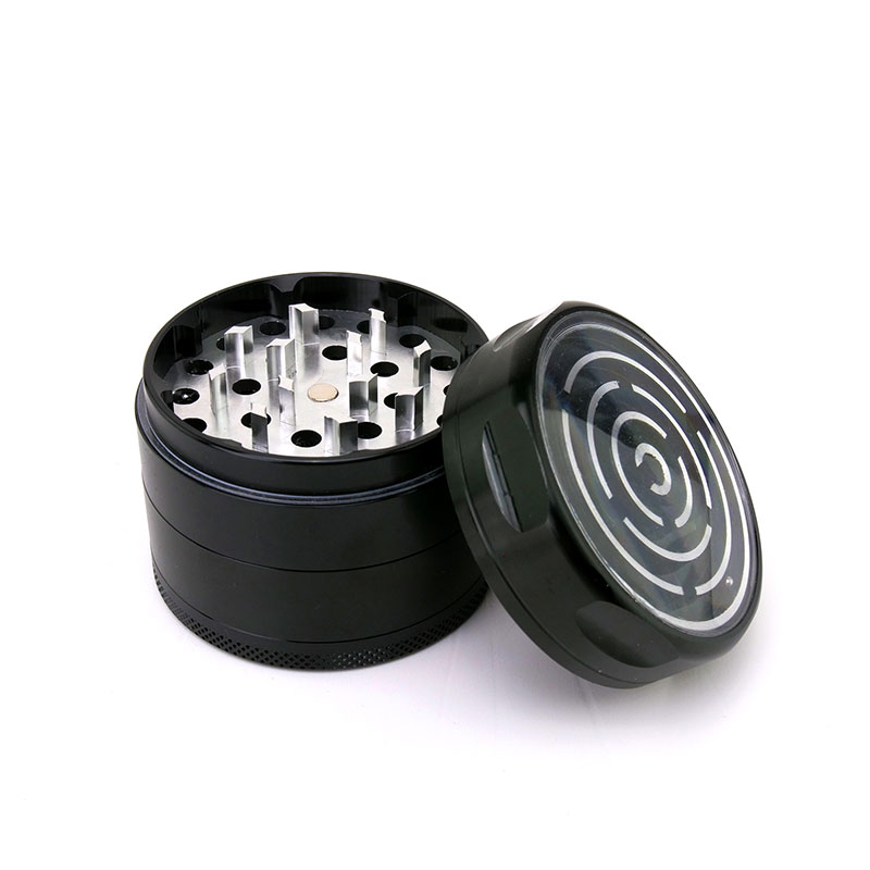 Grinder Black Leaf "Labyrinth" Aperto