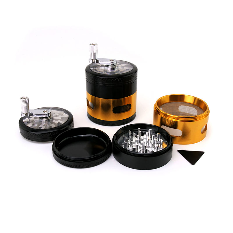 Grinder con Vetro e Manovella 4-Parti