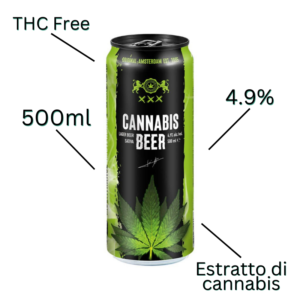 Birra alla Canapa Original Amsterdam 4,9% Alc. 500ml Specifiche Prodotto