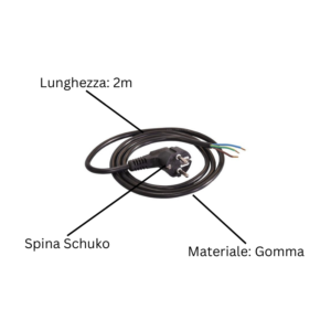 Cavo Elettrico con Spina Schuko Specifiche Prodotto