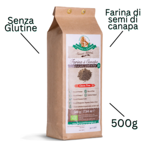 Farina di Canapa Bio Bottega della Canapa 500g Specifiche Prodotto