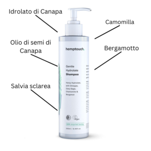 Gentle Hydrolate Shampoo HempTouch Product Specifications