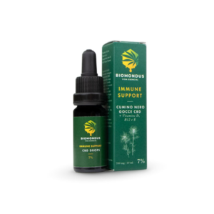 Gocce 7% CBD + Vitamine D, B12 & E Premium Biomondus