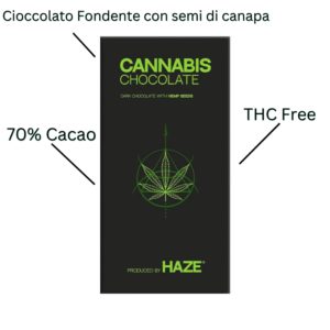 Cioccolato Fondente alla Cannabis Haze Specifiche Prodotto