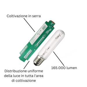 Lampada Sylvania SHP-T GroXpress 600W Specifiche Prodotto