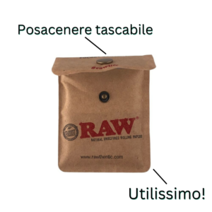 Posacenere Tascabile Pocket Ashtray RAW Specifiche Prodotto