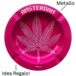 Posacenere in Metallo Rosa Con Foglia Best Buds Specifiche