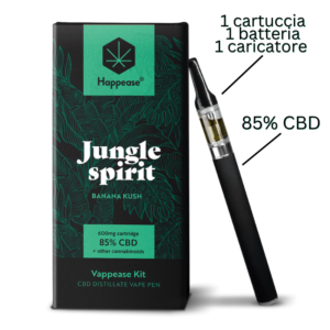 Vaporizzatore CBD Starter Kit Jungle Spirit Happease Specifiche Prodotto
