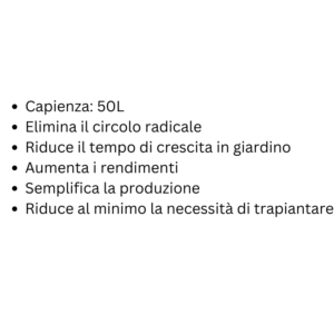 Vaso AirPot 50L Specifiche Prodotto