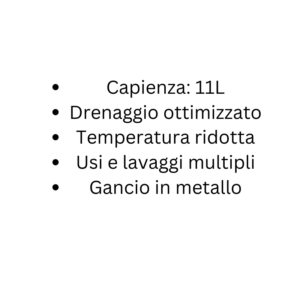 Vaso in Tessuto Gronest 11L Specifiche Prodotto