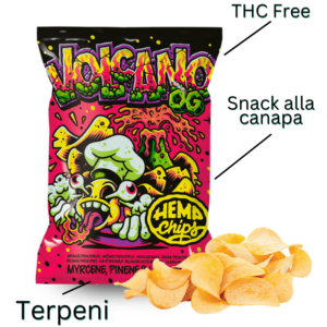 Patatine alla Canapa Volcano OG Hemp Chips Specifiche Prodotto